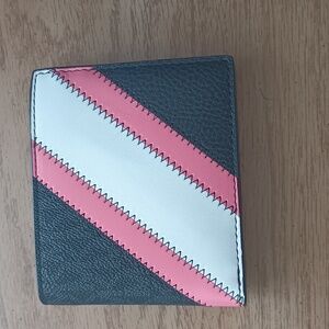 New Michael Kors Cooper Men's Billfold Wallet Pink White Black